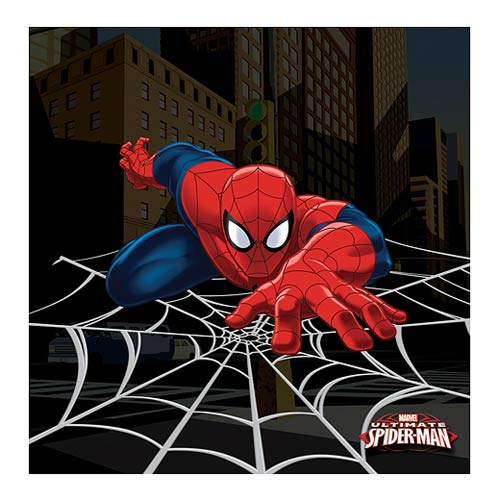 Spider-Man Web Crawler Stretched Canvas Print